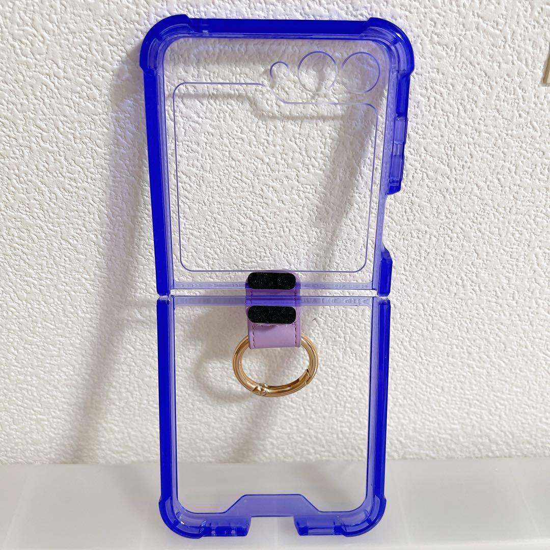 Galaxy Z Flip3 5G Case with Ring, Slim and Lightweight, Purple