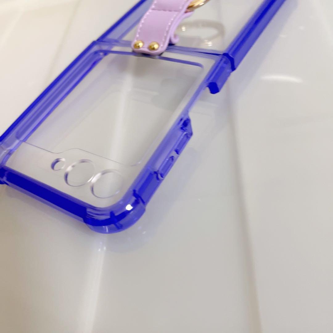 Galaxy Z Flip3 5G Case with Ring, Slim and Lightweight, Purple