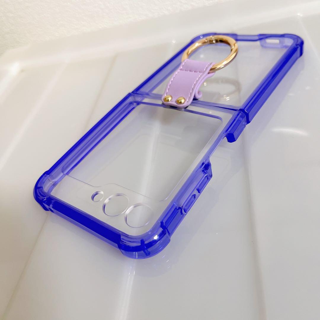 Galaxy Z Flip3 5G Case with Ring, Slim and Lightweight, Purple