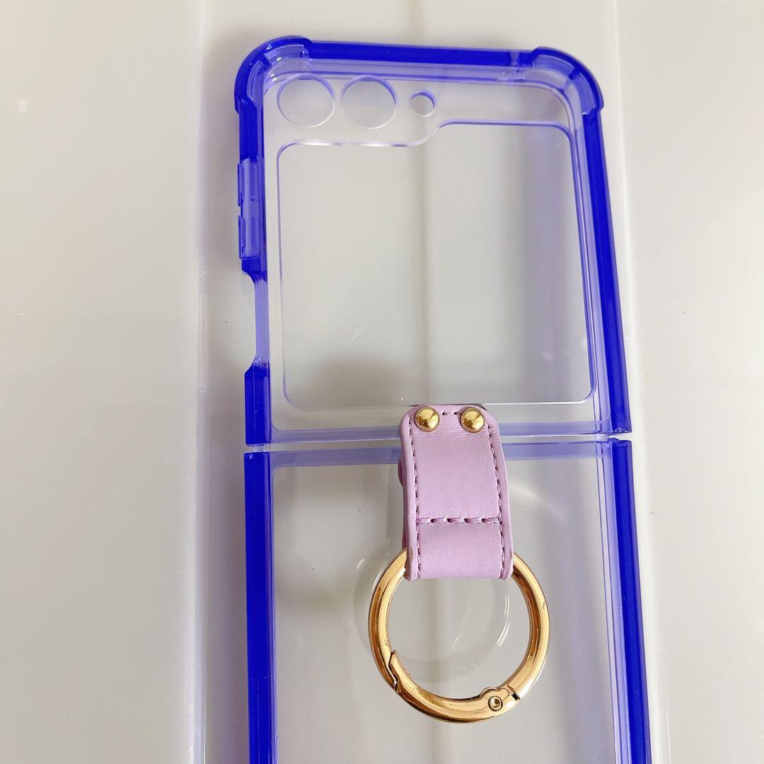 Galaxy Z Flip3 5G Case with Ring, Slim and Lightweight, Purple