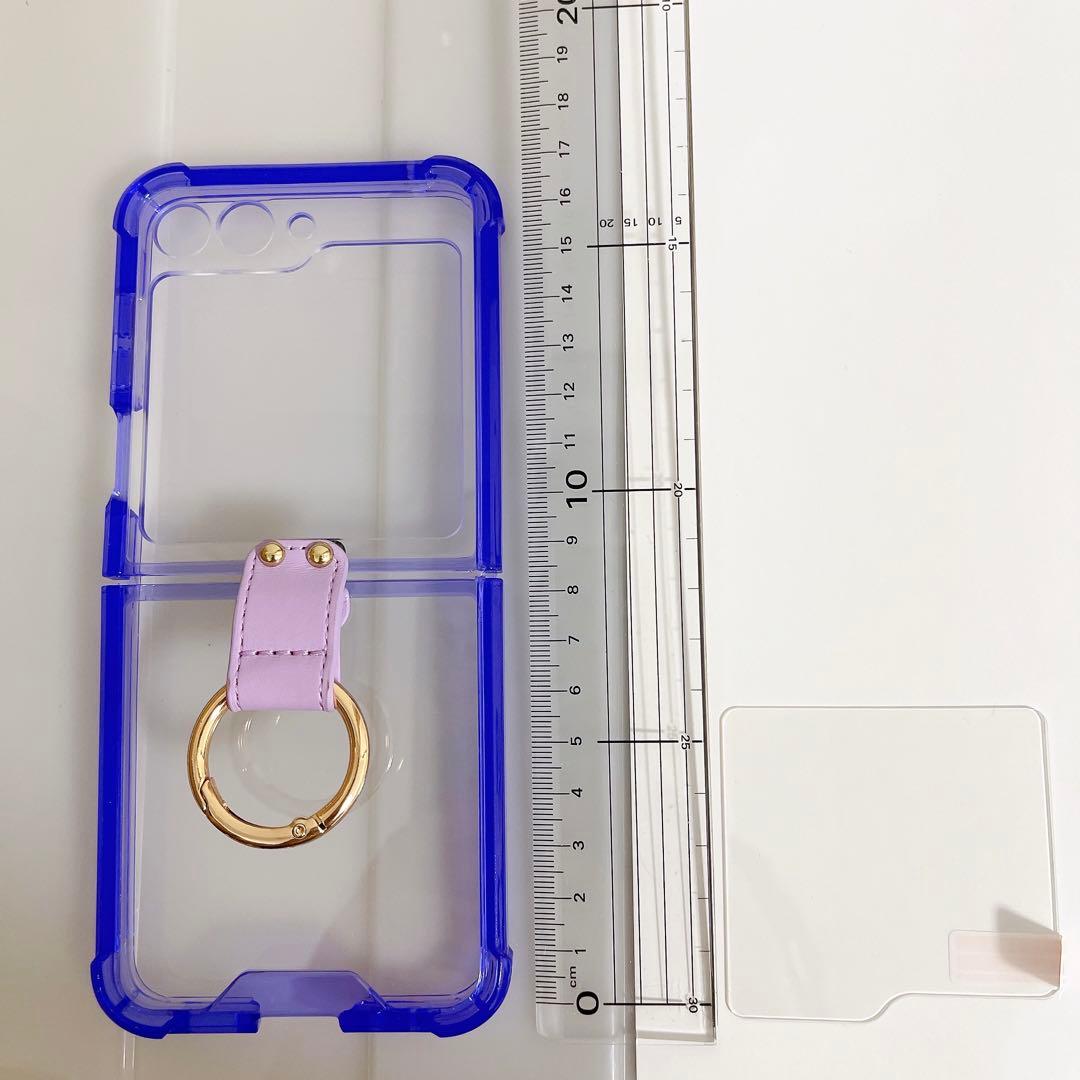 Galaxy Z Flip3 5G Case with Ring, Slim and Lightweight, Purple
