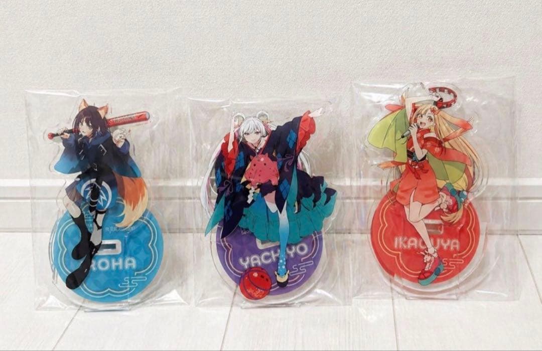 Super Kaguya-hime Acrylic Stand Round1 Limited Edition 3-Piece Set