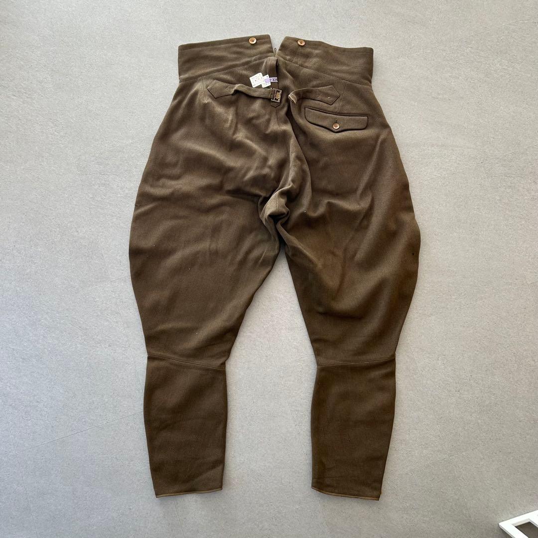 【Excellent Condition】Imperial Japanese Army Riding Trousers (Hakama-shita) - Vintage Military Uniform, Pre-Showa Era