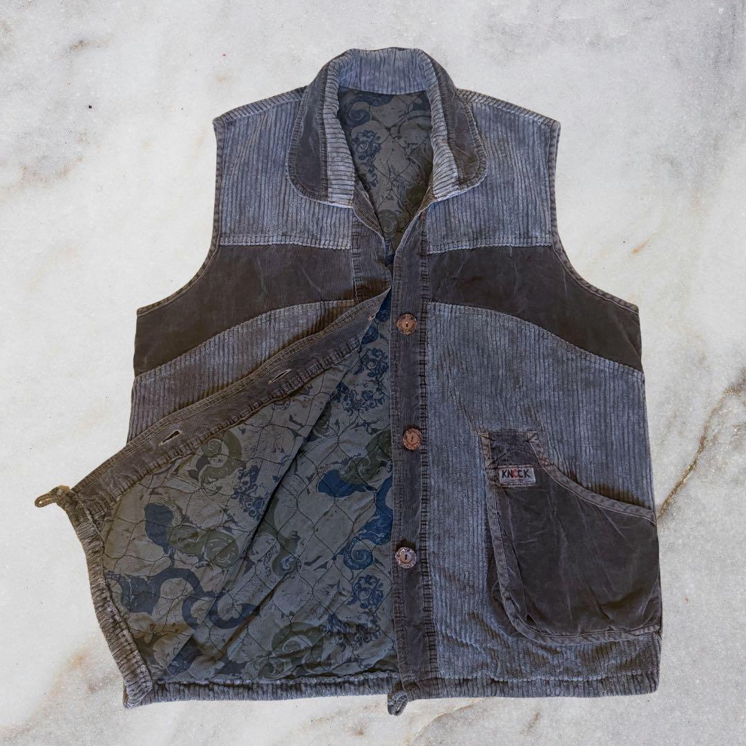 00's Vintage KNOCK Corduroy Vest Y2K Casual
