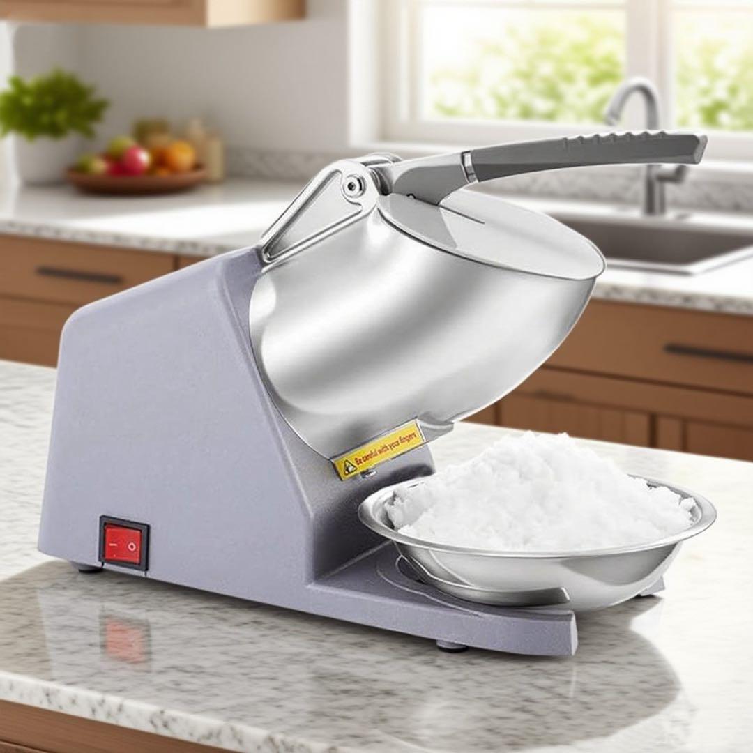 Shaved Ice Machine with Stainless Steel Bowl