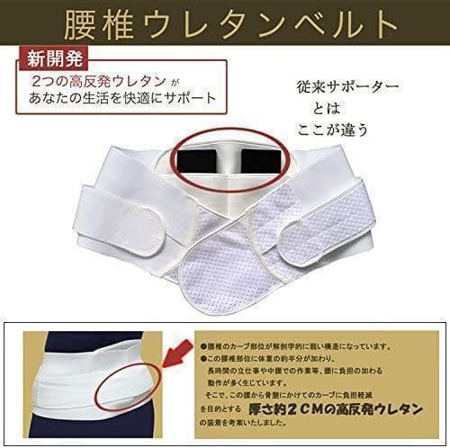 【New】Reliable Made in Japan Lucky West Lumbar Support Belt, Size M