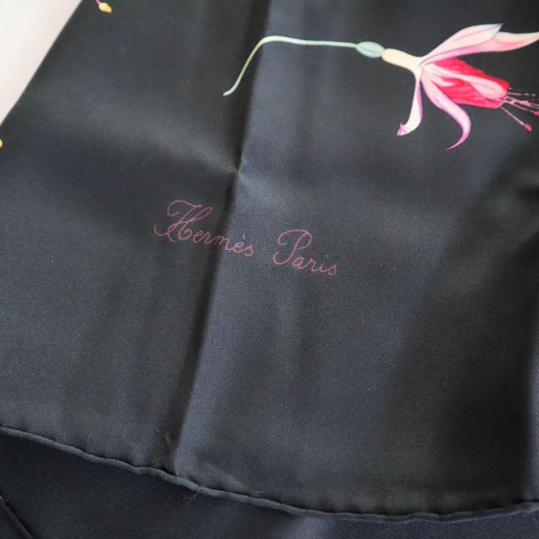 Unused [HERMES] Hermes / Carre 90 Fuchsia Flowers / Ladies Scarf