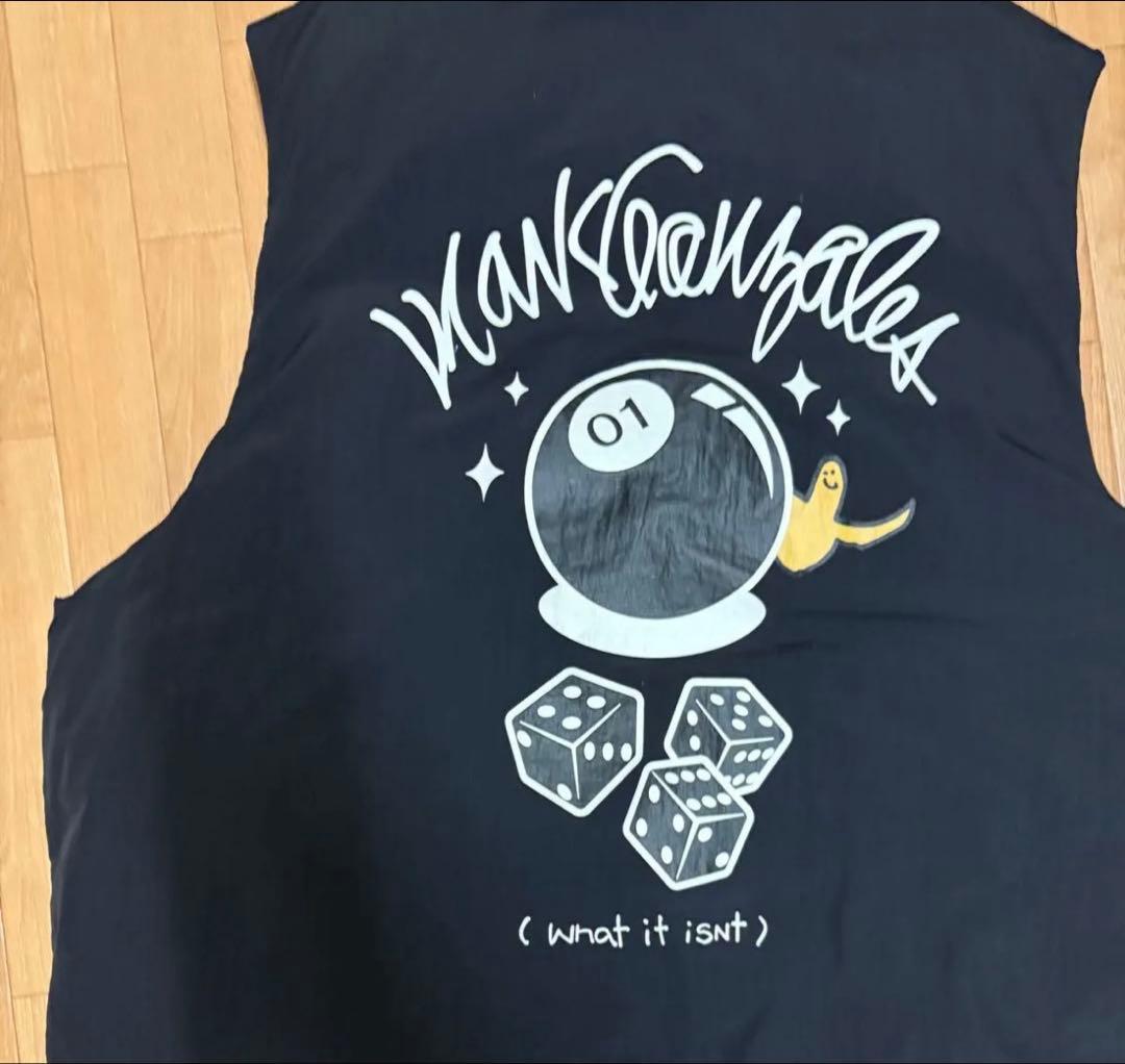Mark Gonzales Down Vest Black Reversible