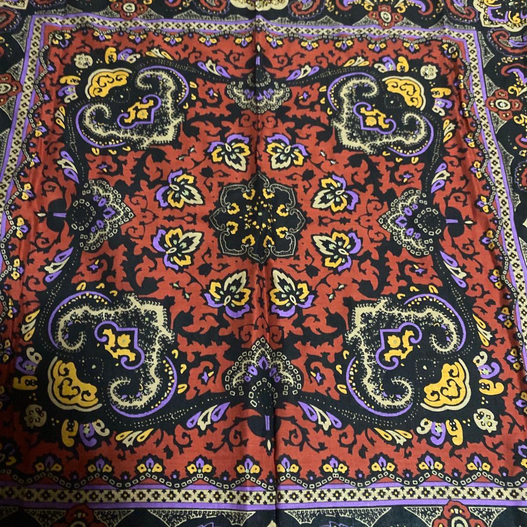 Beautiful Condition Yves Saint Laurent Vintage Cotton Scarf Large Size