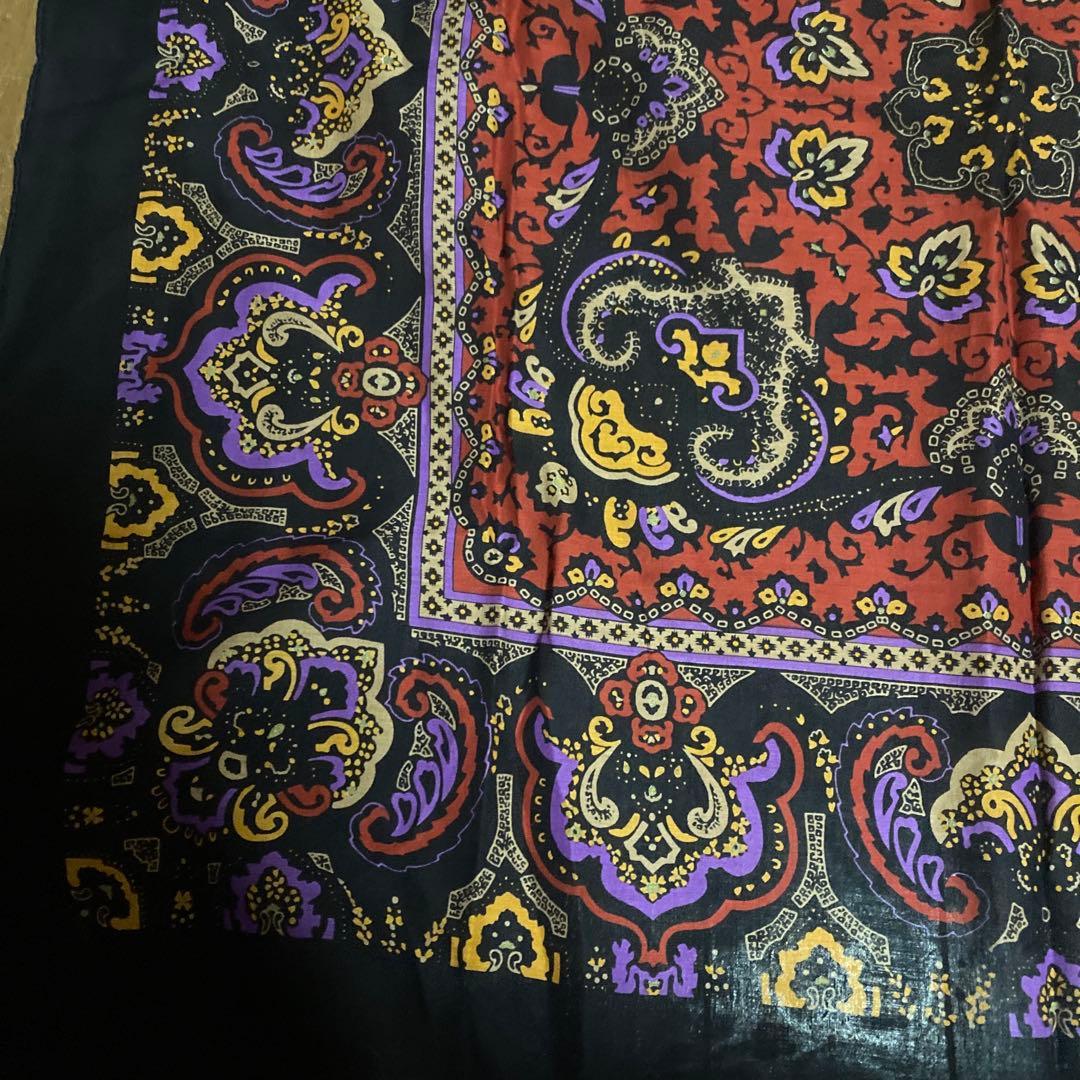 Beautiful Condition Yves Saint Laurent Vintage Cotton Scarf Large Size