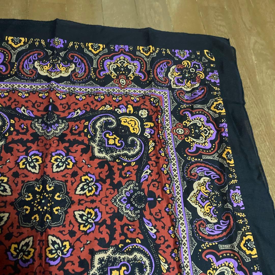 Beautiful Condition Yves Saint Laurent Vintage Cotton Scarf Large Size