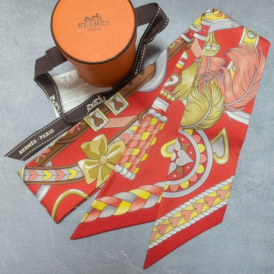HERMES Twilly Arnes de Coeur Heart Orange/Red