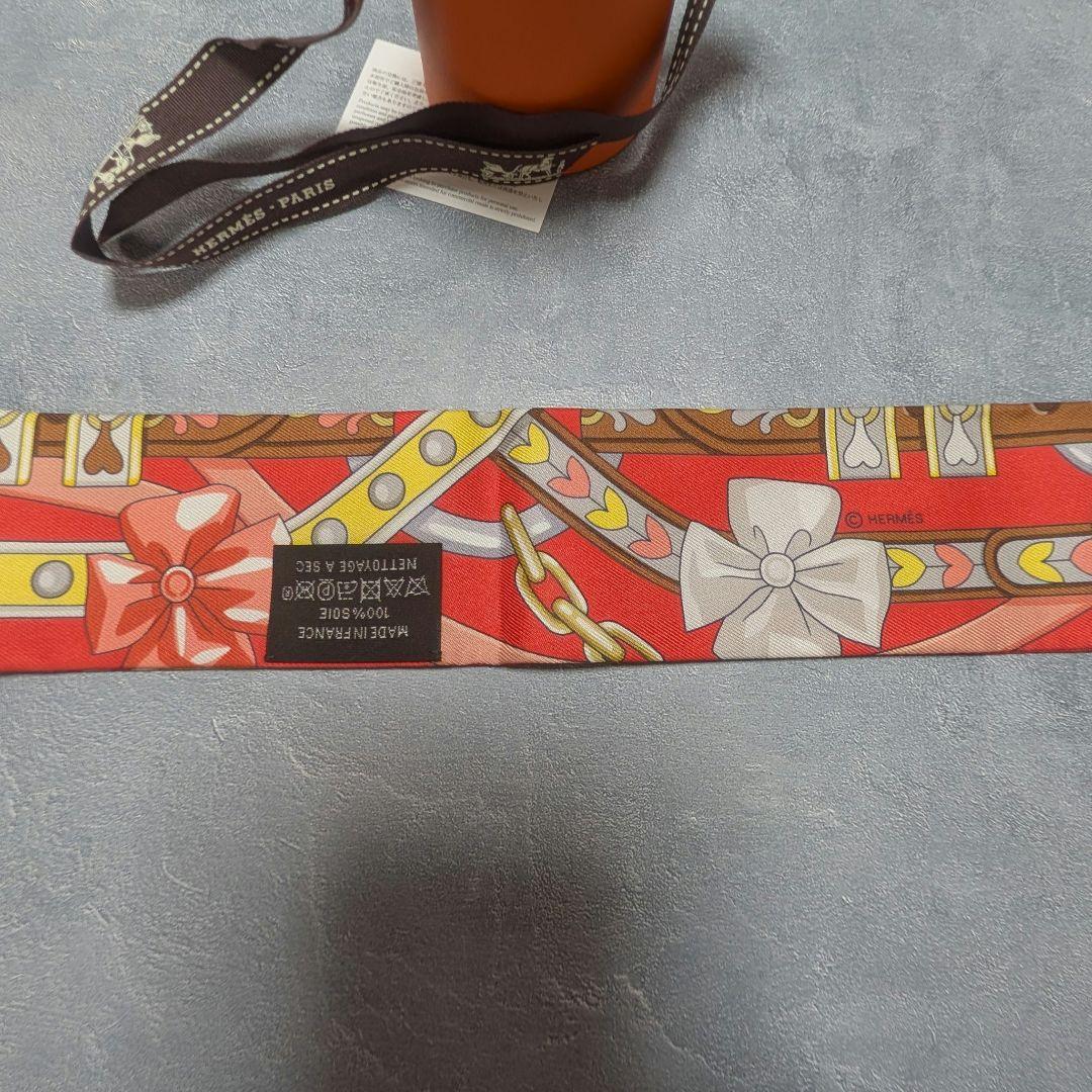 HERMES Twilly Arnes de Coeur Heart Orange/Red