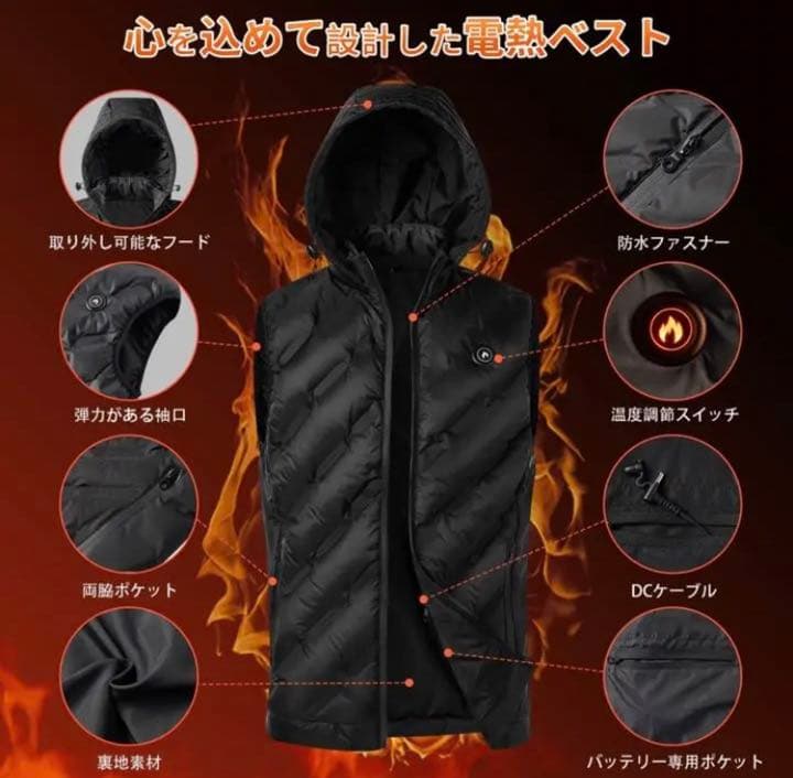 Heated Vest for Men with 5000mAh Battery