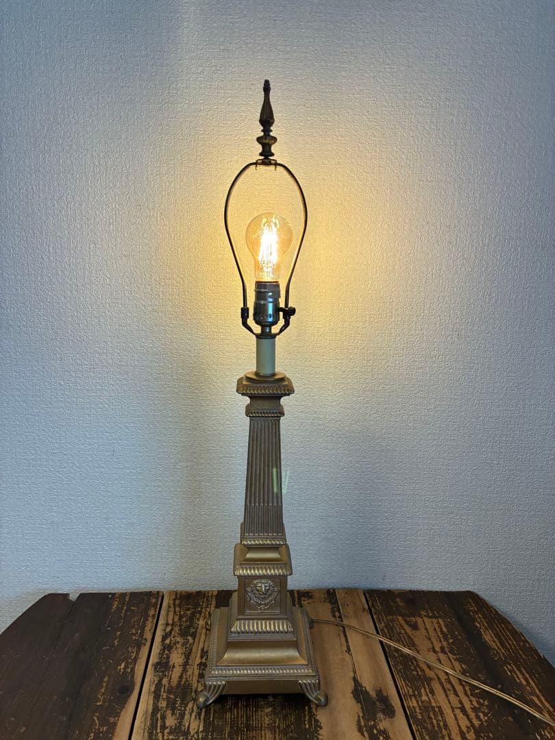 Antique Stand Light, Retro Lighting, Lamp, Vintage, No Shade