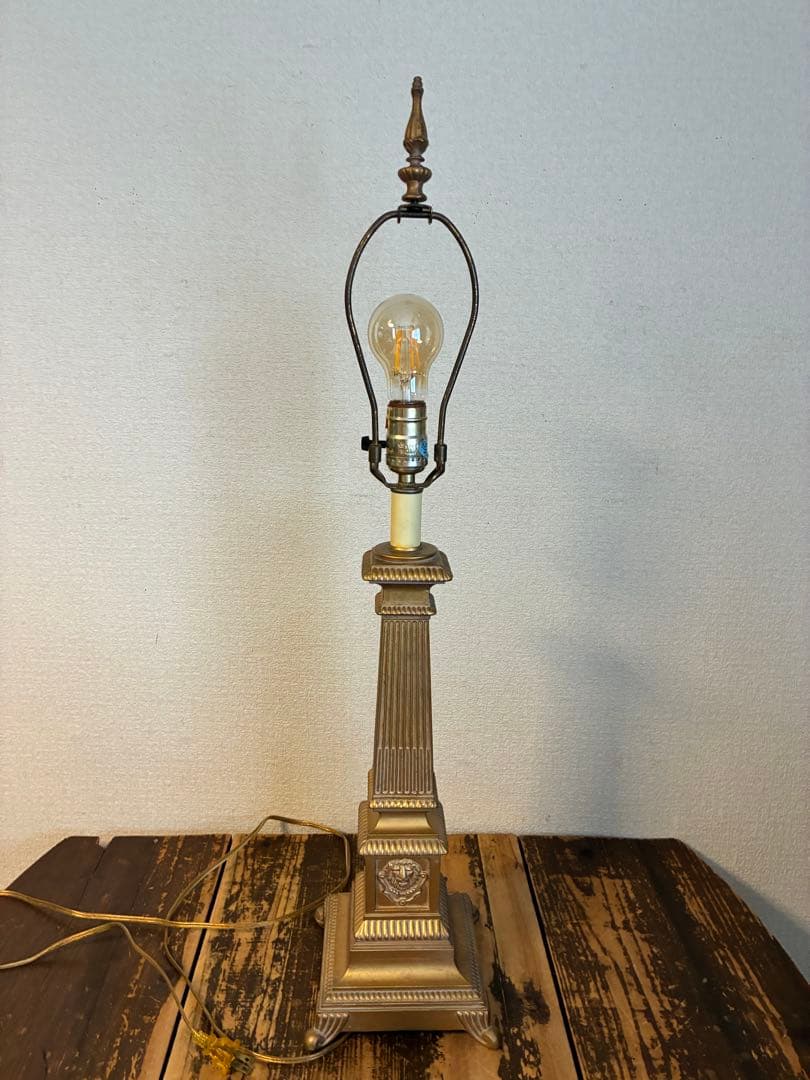 Antique Stand Light, Retro Lighting, Lamp, Vintage, No Shade