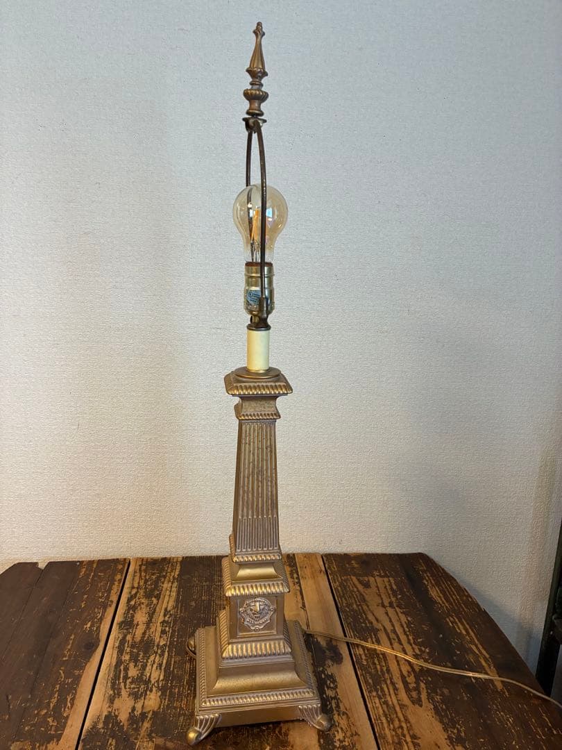 Antique Stand Light, Retro Lighting, Lamp, Vintage, No Shade