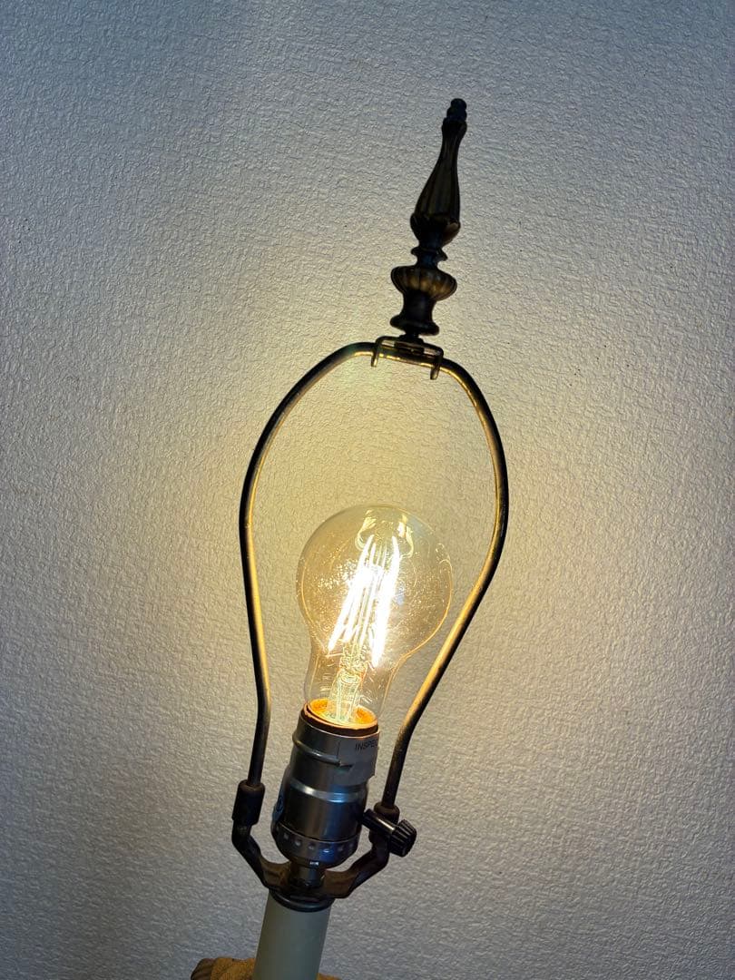 Antique Stand Light, Retro Lighting, Lamp, Vintage, No Shade
