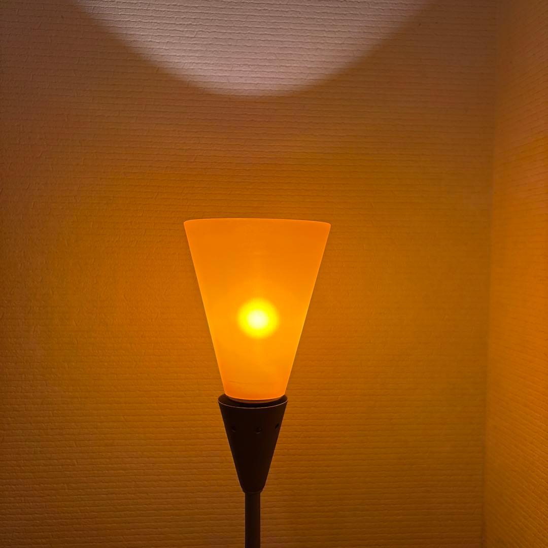 Antique Glass Shade Lamp Ishiguro Orange