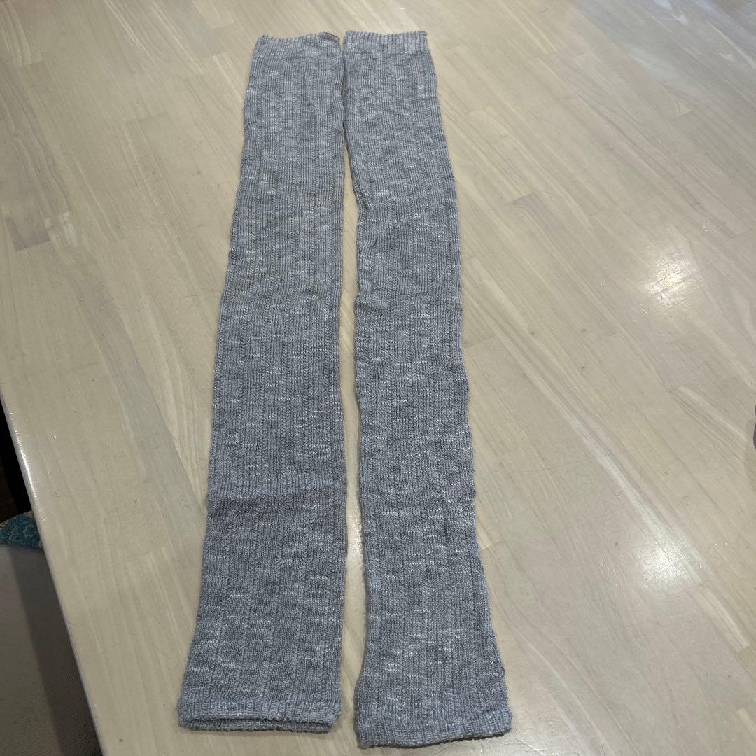 Chacott Gray Knit Leg Warmers