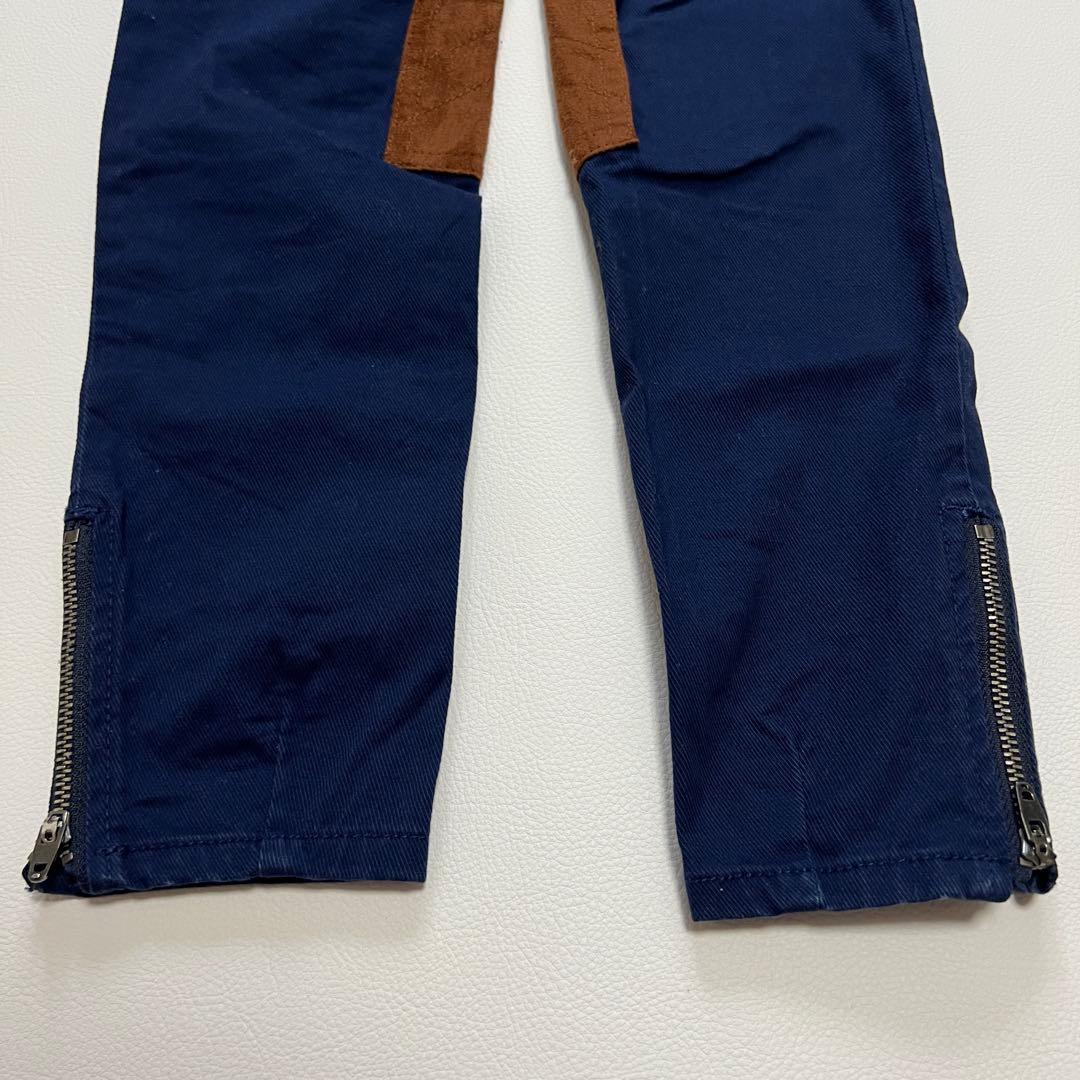 Ralph Lauren Riding Pants Navy 120 Knee Patches Patchwork Trousers