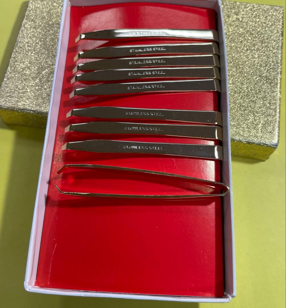 Stainless Steel 9-Piece Tweezers Set