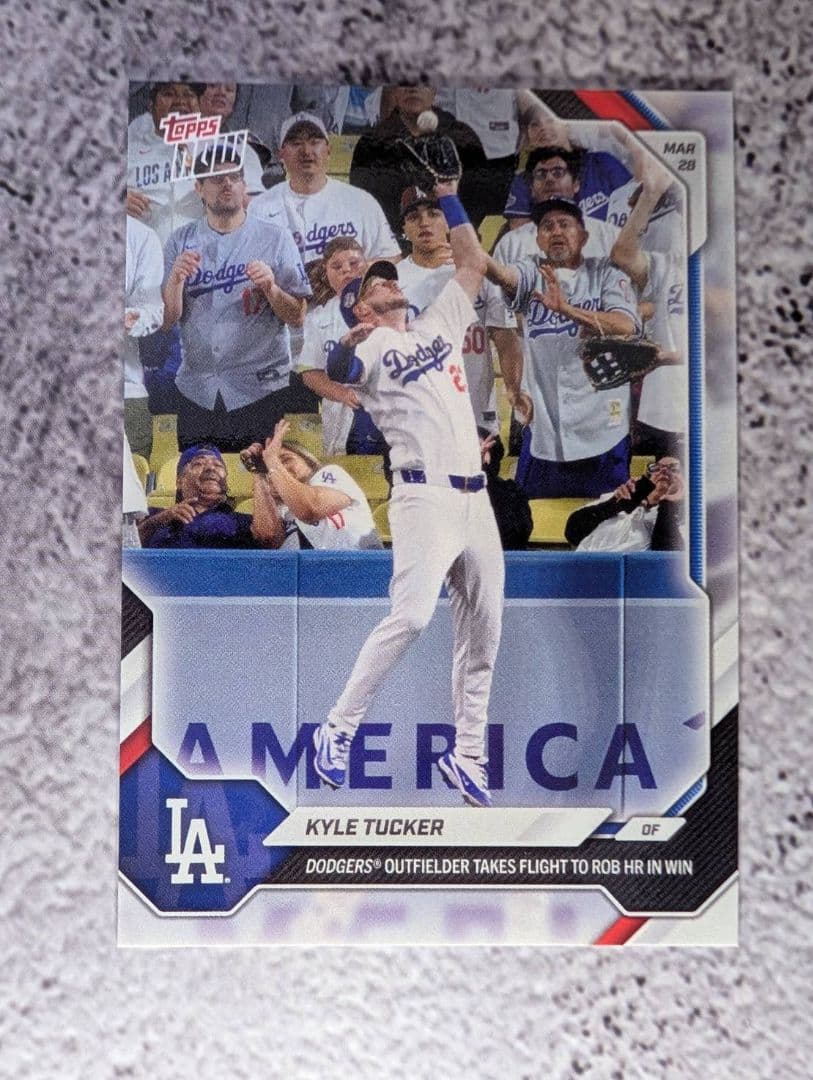 【Limited to 896 pieces】Kyle Tucker Topps Now Dodgers HR Heist