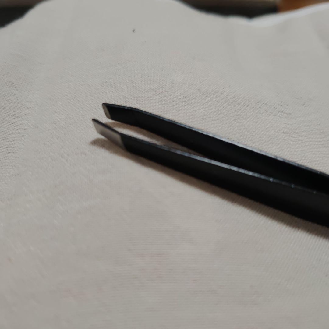 Black stainless steel tweezers