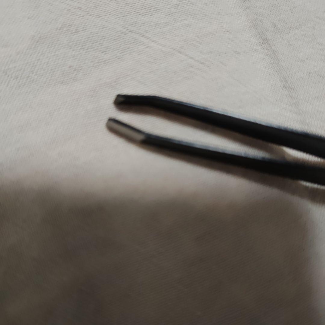 Black stainless steel tweezers