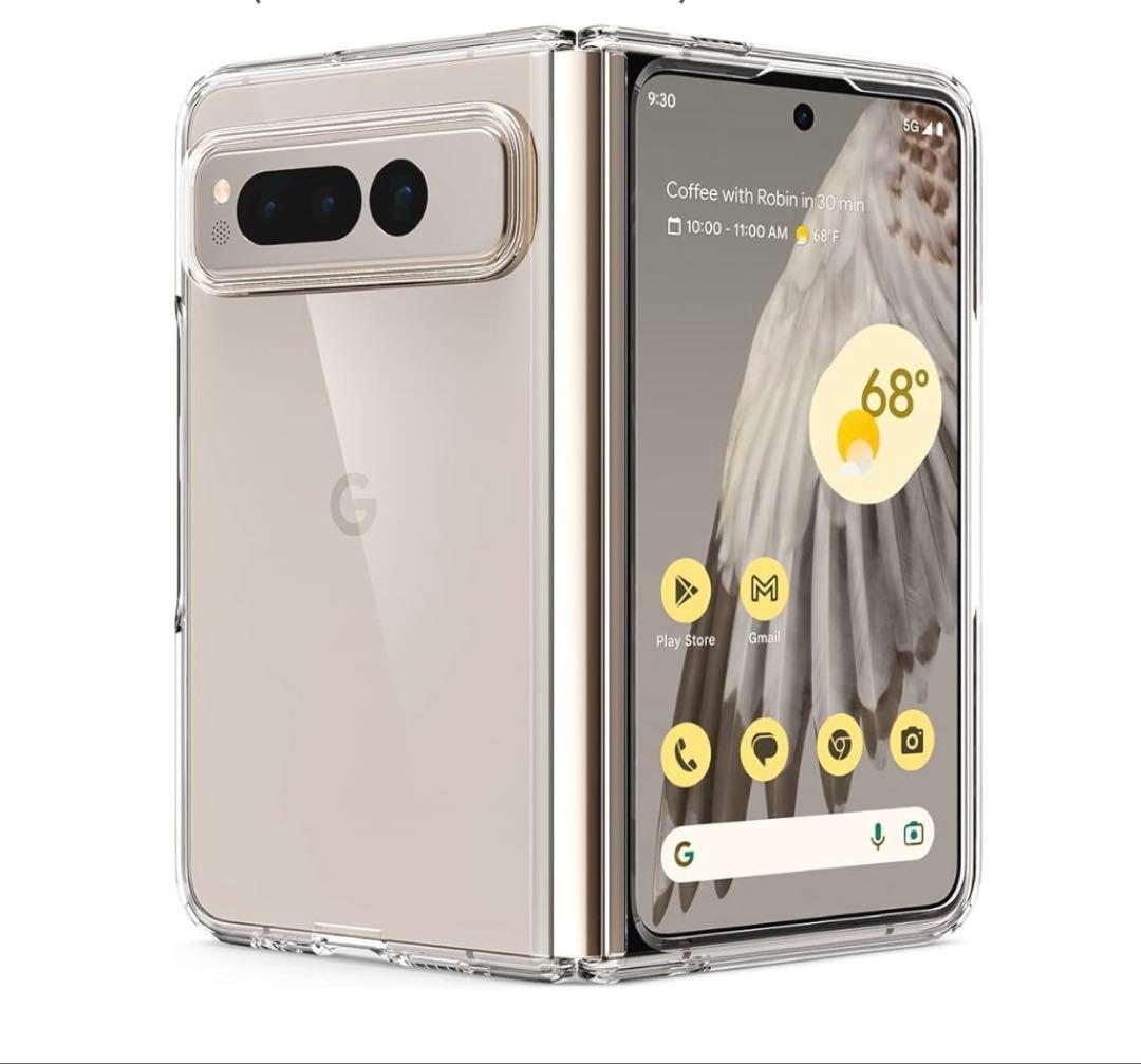 Spigen Pixel Fold Case, Crystal Clear Bumper Case, Military Grade Shockproof