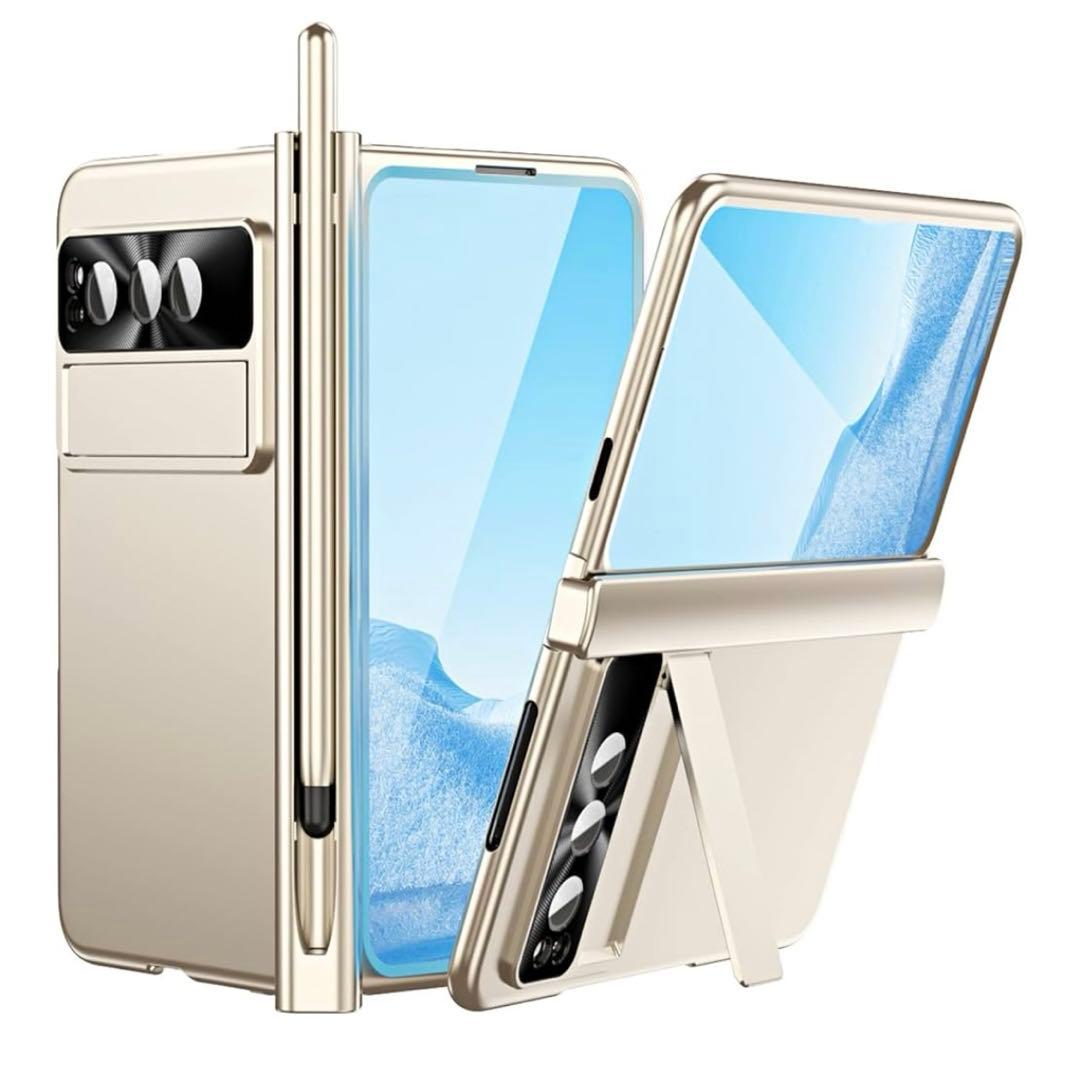 Google Pixel Fold Full Protective Case Cover Film Gold