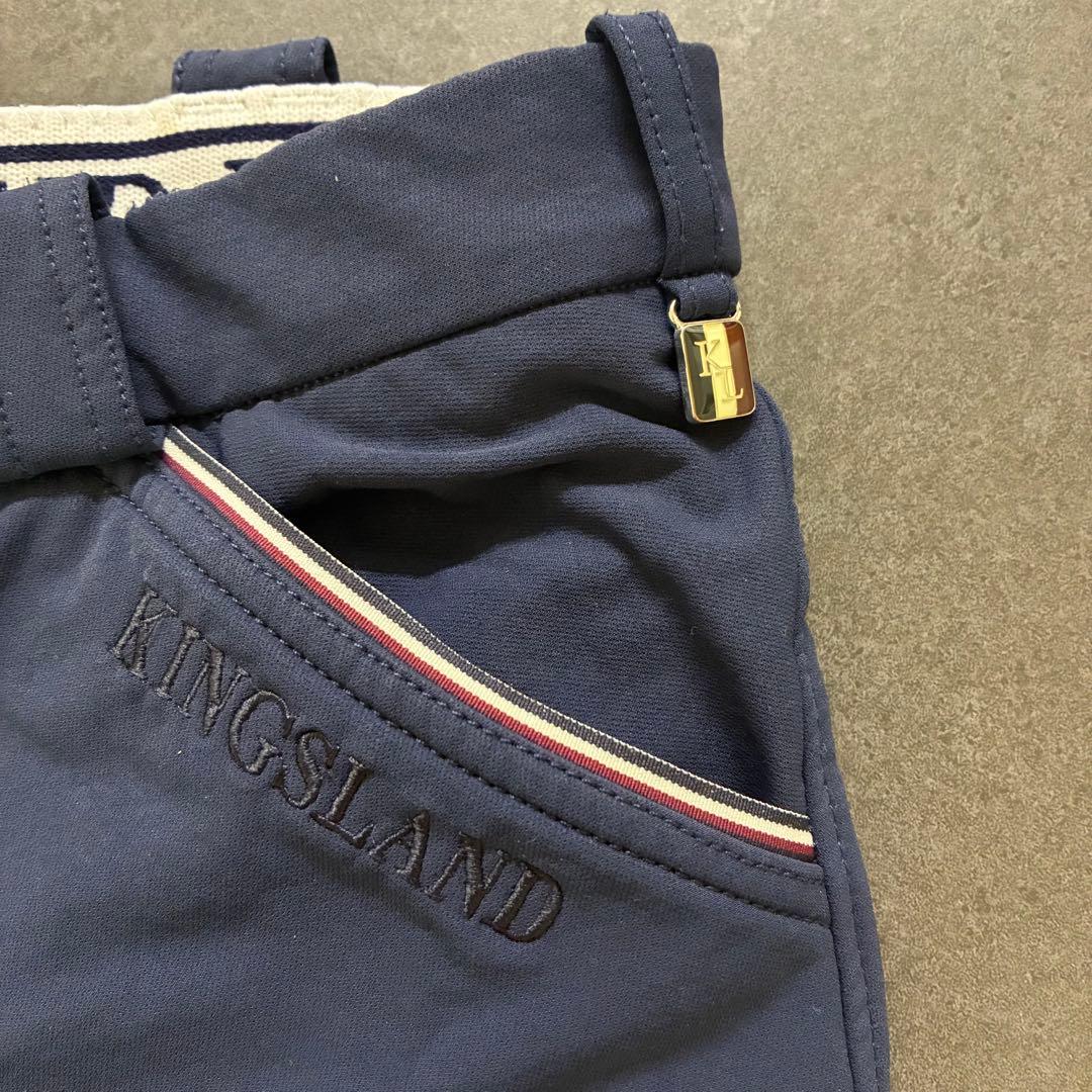 KINGSLAND Breeches with Non-Slip Grip Navy Size 48